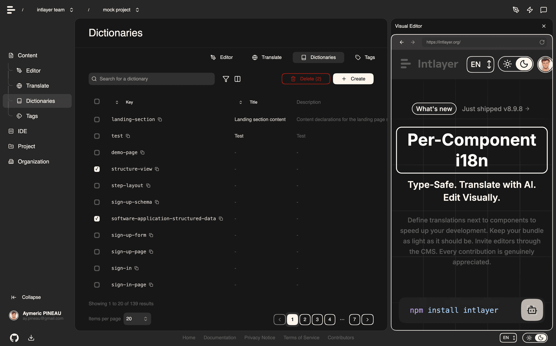 Intlayer screenshot 1