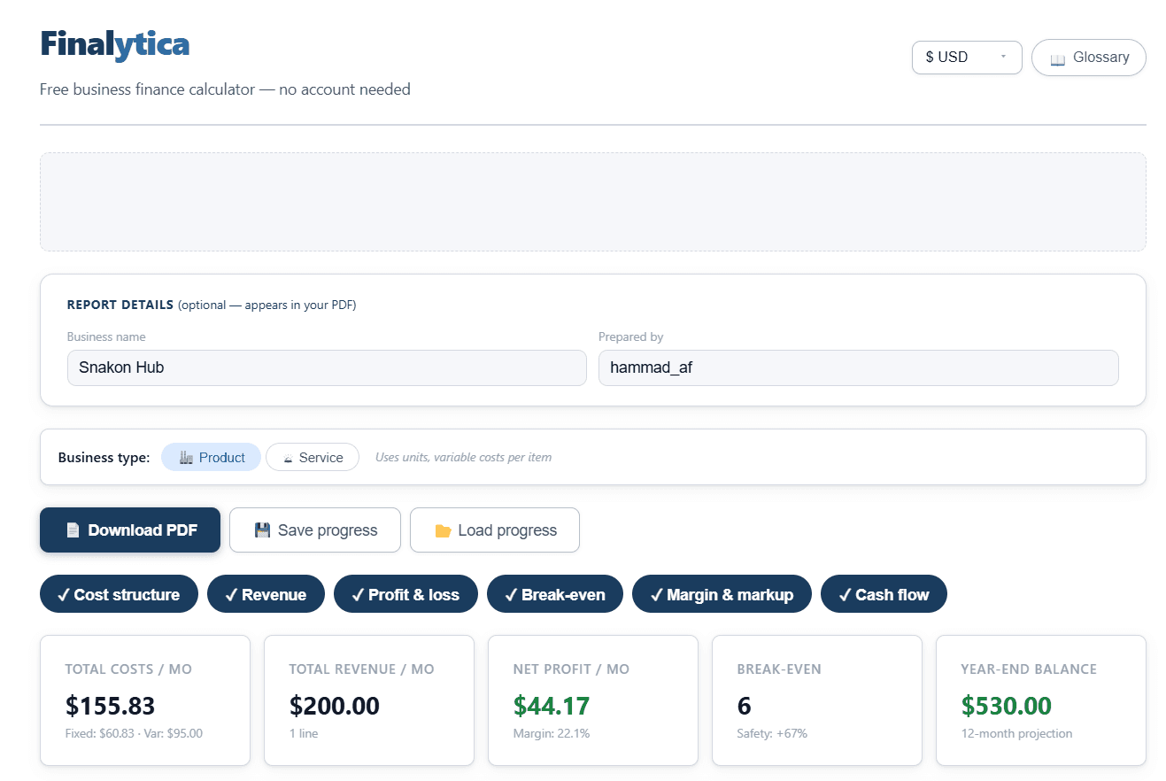 Finalytica screenshot 1