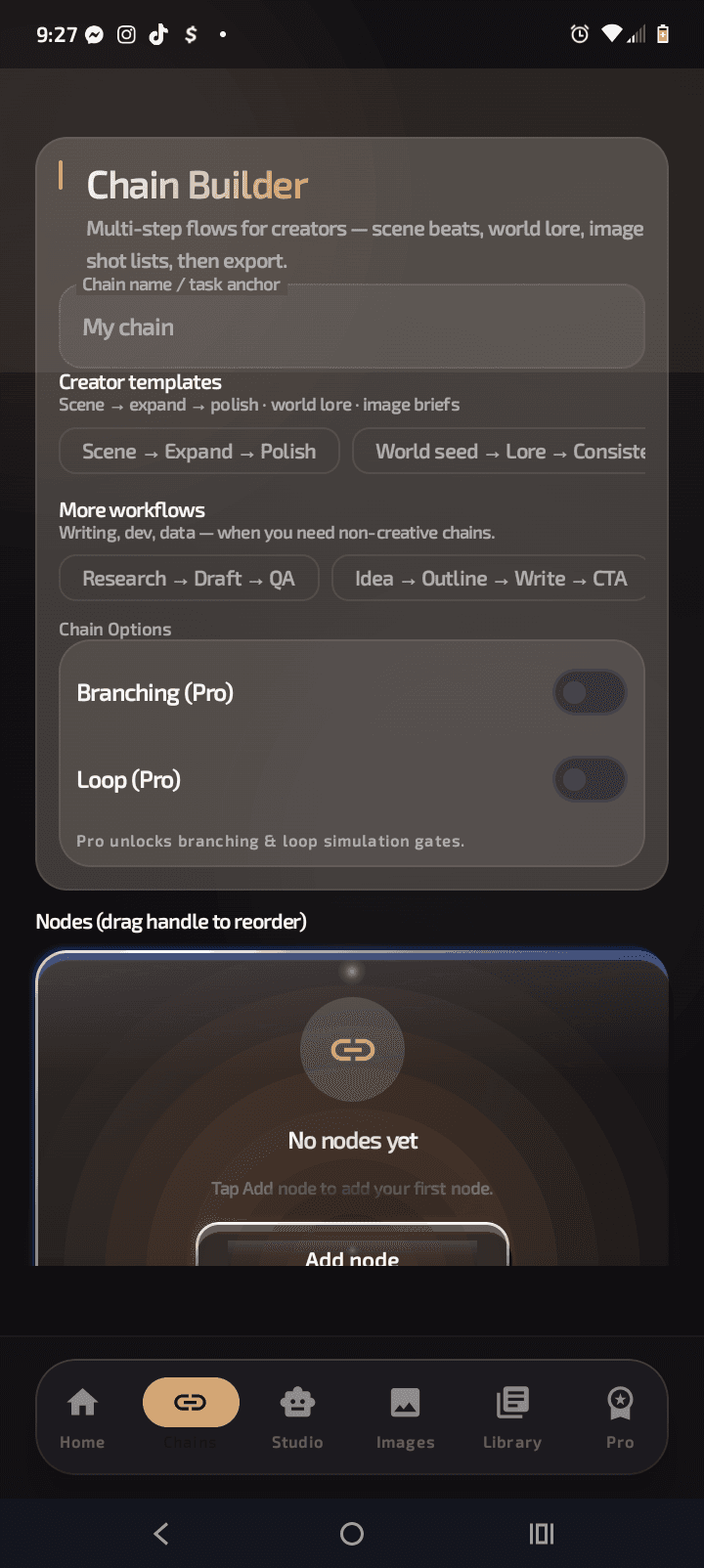 Promptmaster screenshot 1