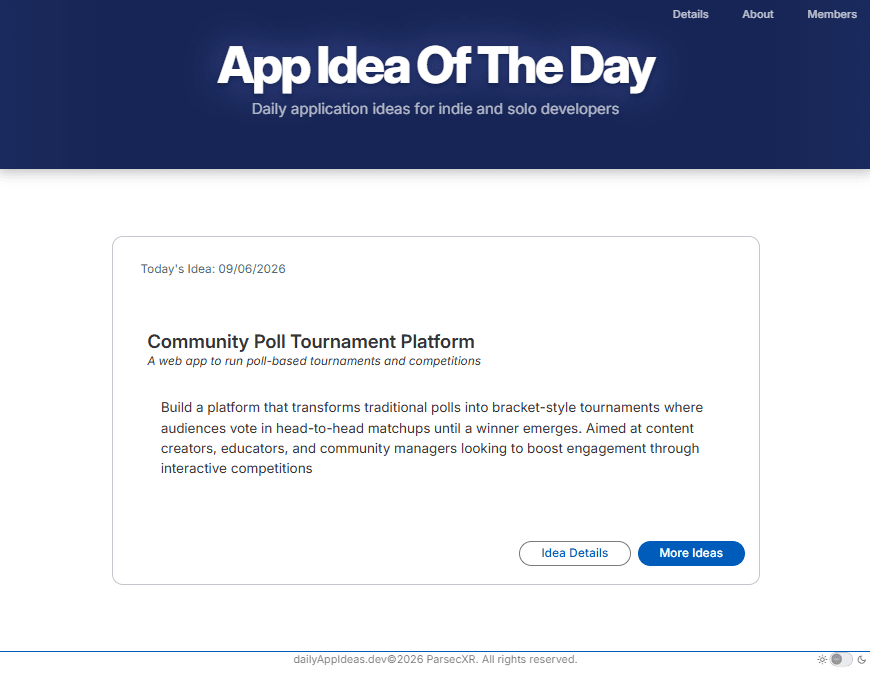 Application Idea Of The Day screenshot 1