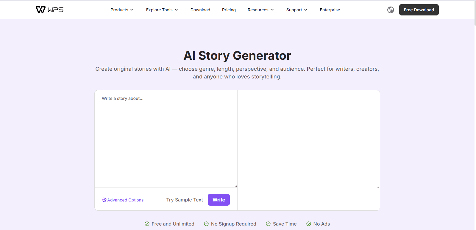 AI Story Generator screenshot 1